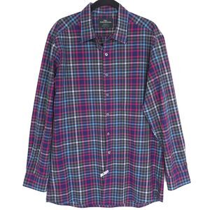 RODD & GUNN Sports Fit Woven in Italy Check LARGE Cotton Shirt Men's LPS102